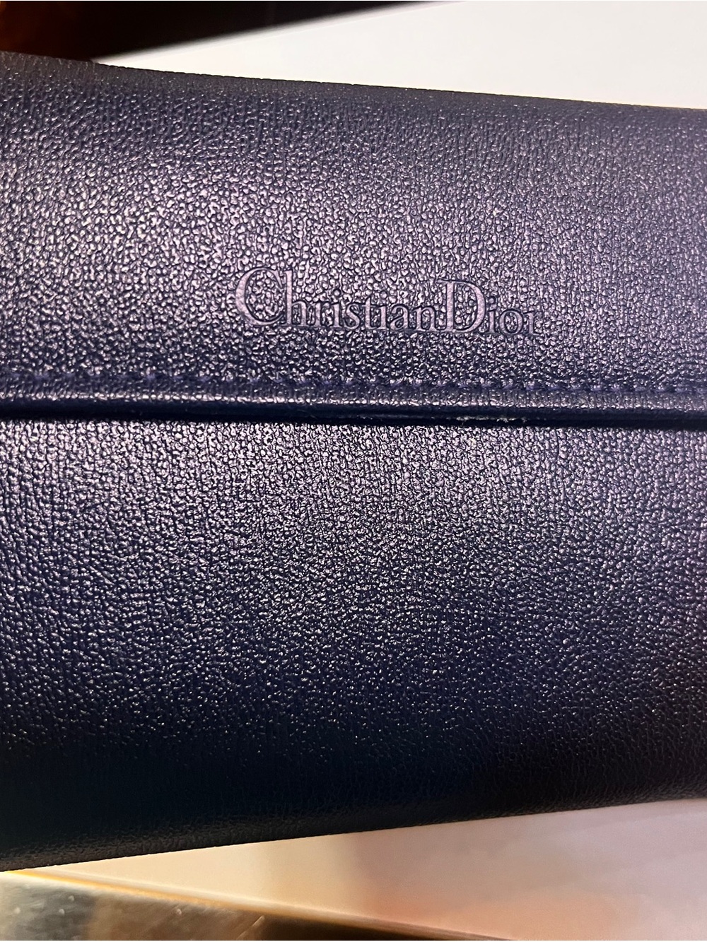 Dior agenda Dark Blue Leather planner  Christian Dior address book
